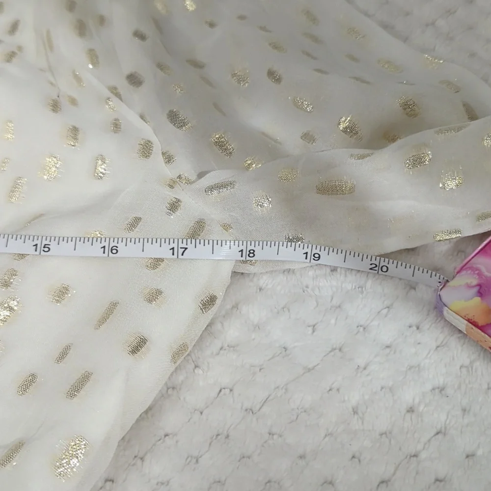 Lilly Pulitzer Christiana Midi Cream Long Sleeve Bishop V-Neck Dress Size 2 - Picture 7 of 12